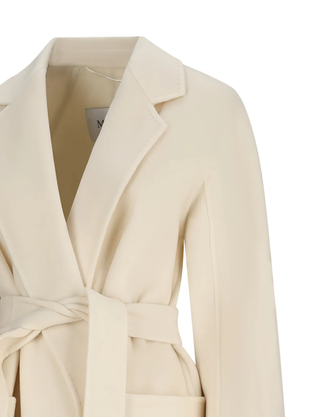 Max Mara Ludmilla Icon jas met ceintuur Wit