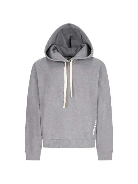 Jil Sander logo-print drawstring hoodie