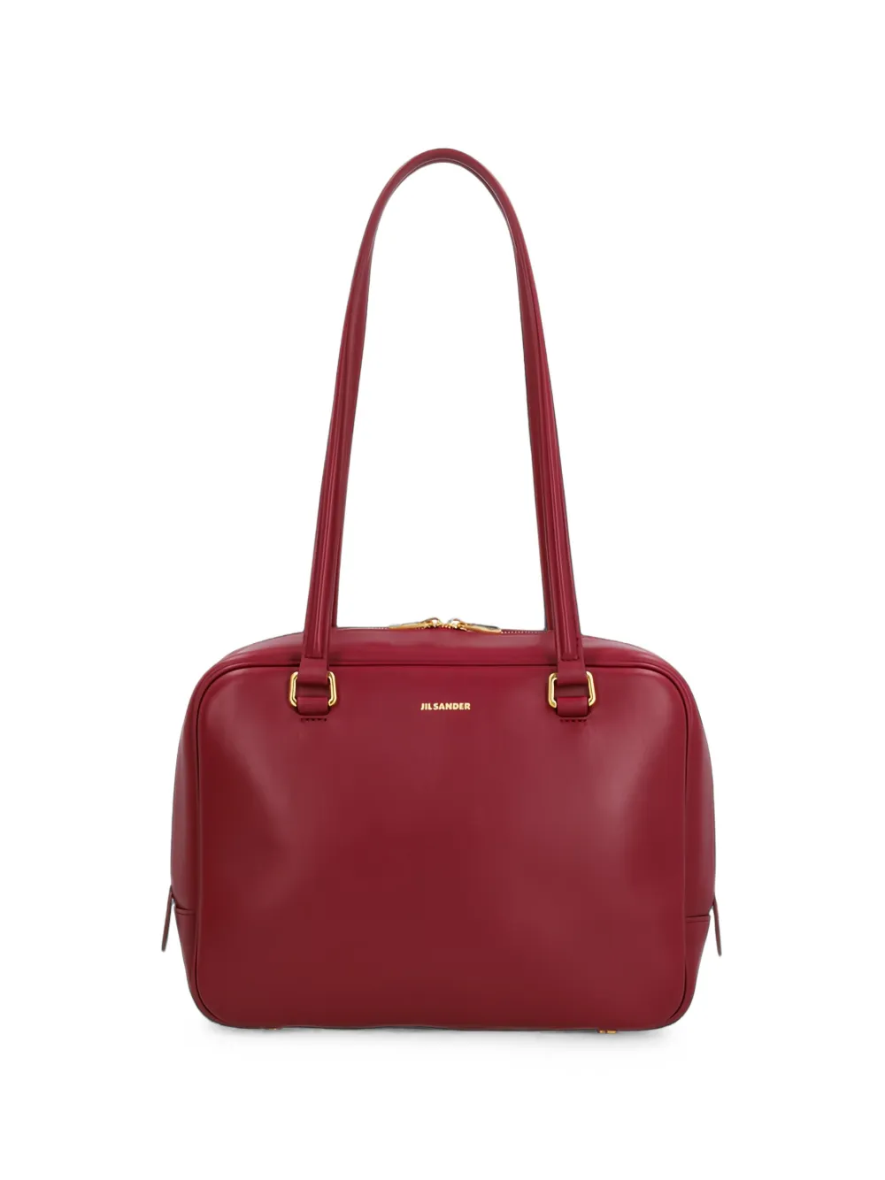 Jil Sander Vision leather shoulder bag - Rosso