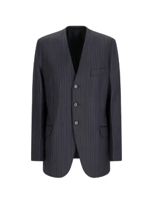 Jil Sander ノーカラー シングルジャケット | ブラック | FARFETCH JP