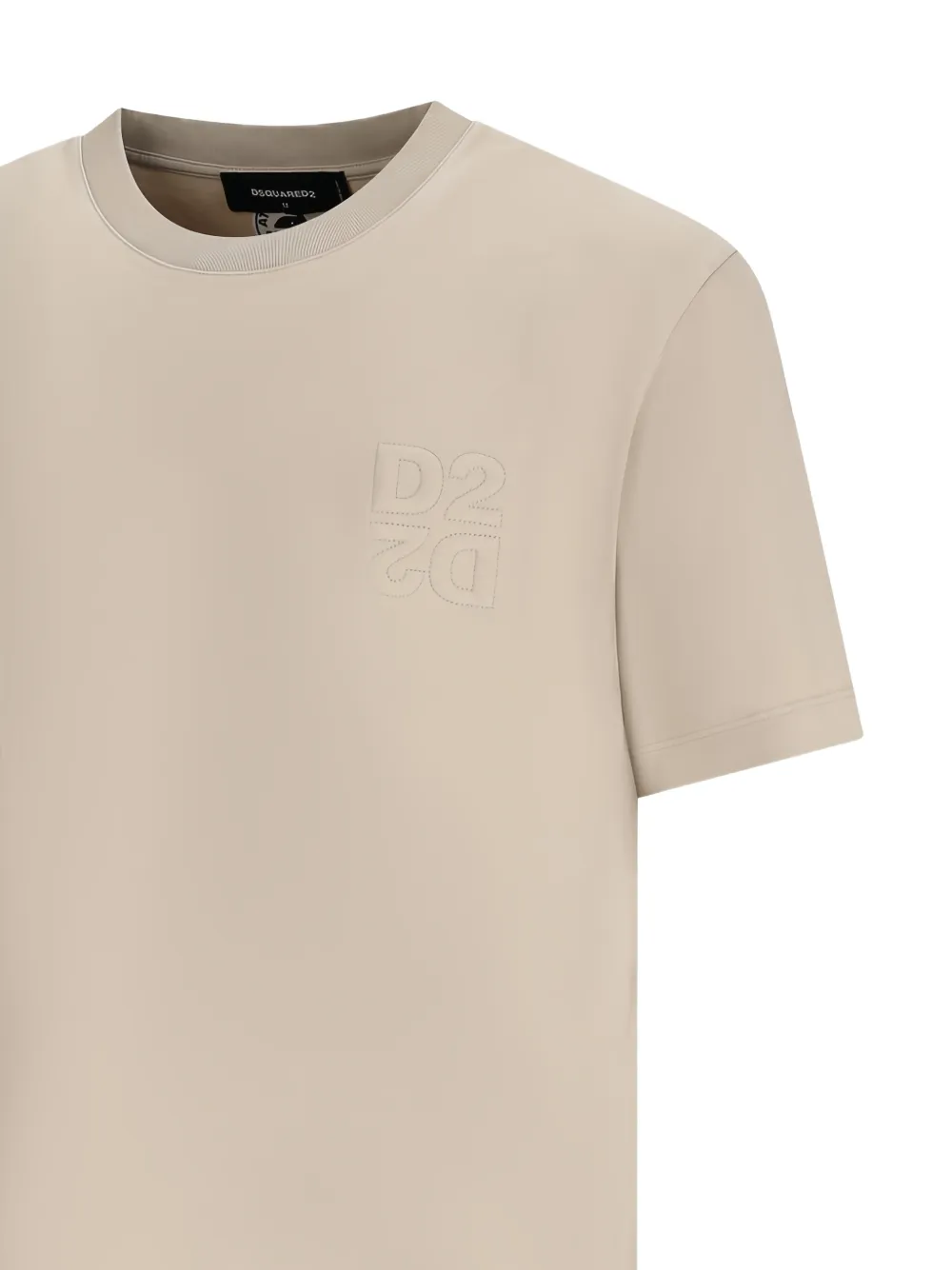 DSQUARED2 T-shirt met logopatch Beige