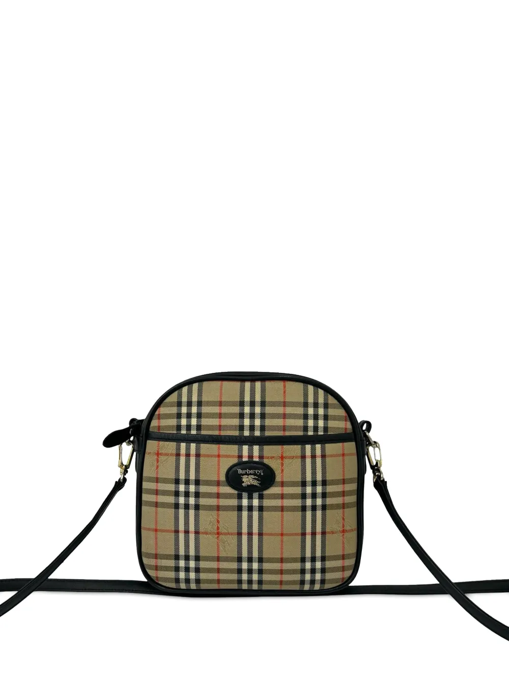 Burberry Pre-Owned 20th Century Haymarket Check Canvas crossbody bag - Nude