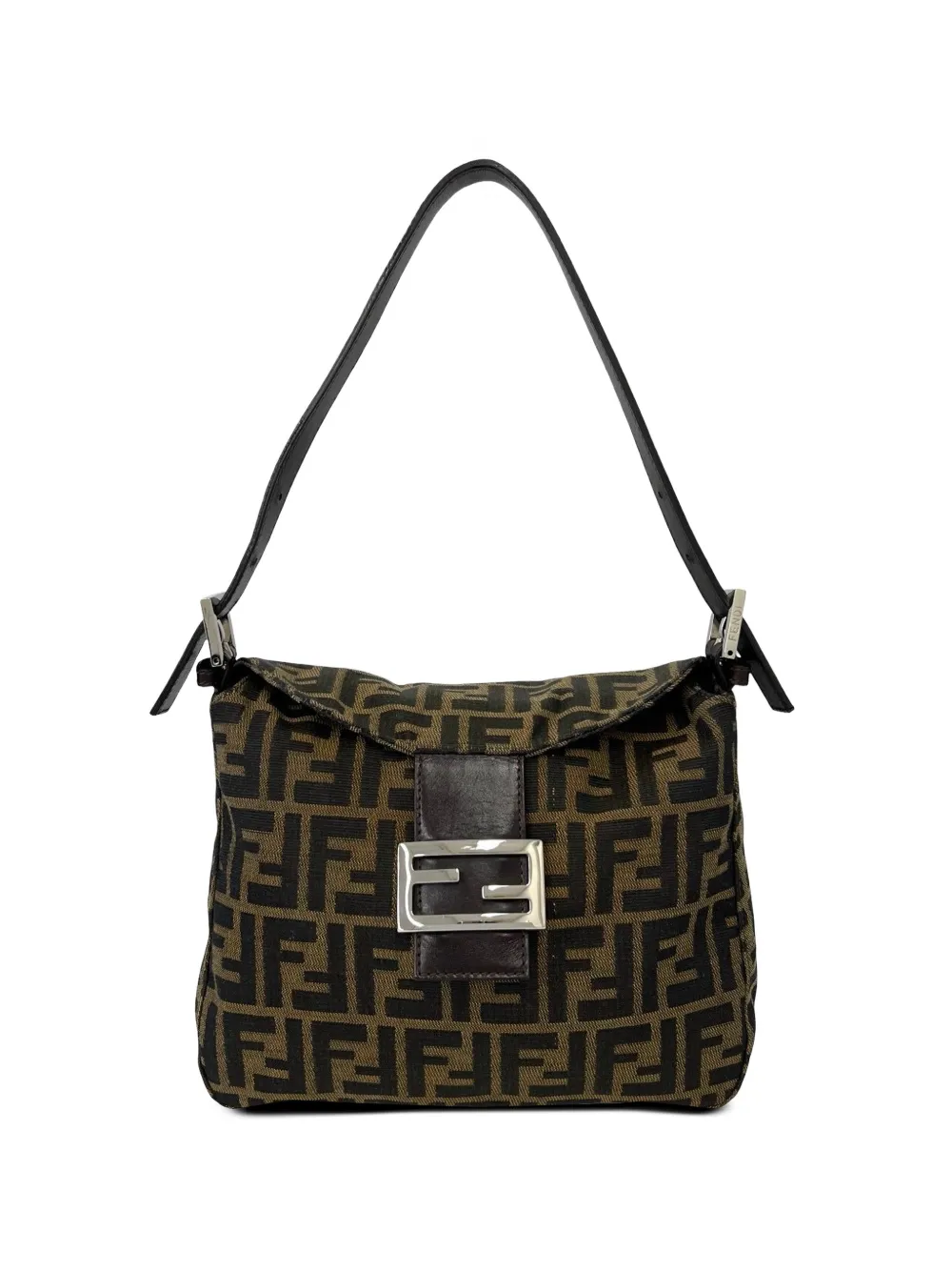 Fendi Pre-Owned 1990-2010 Zucca Canvas shoulder bag - Brown