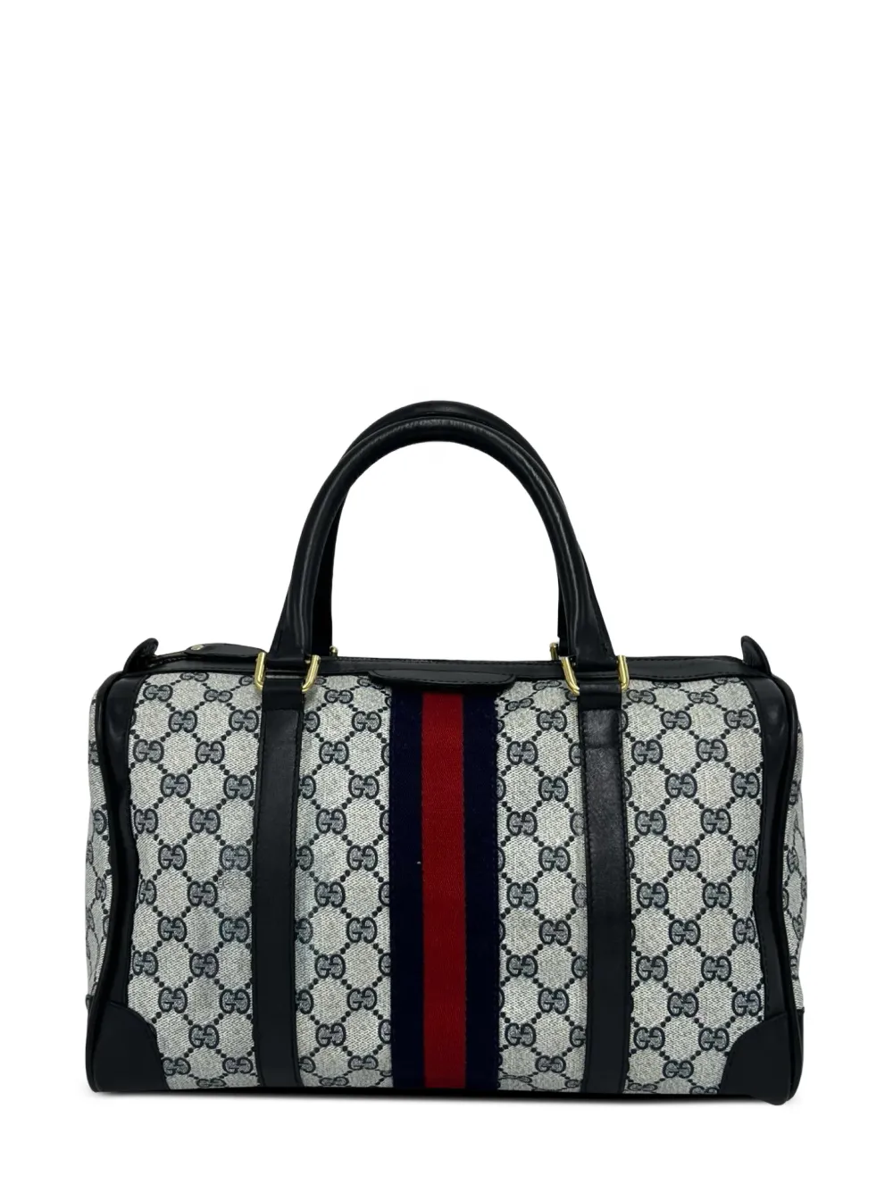 Gucci Pre-Owned 1970-1980 GG Supreme Web boston bag - Grau