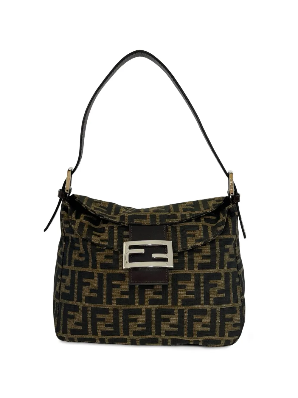 Fendi Pre-Owned 1990-2000 Zucca Canvas shoulder bag - Braun