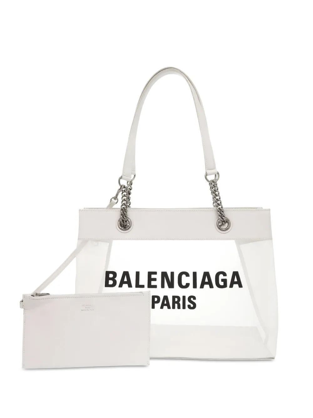 Balenciaga Pre-Owned 2000-2026 Medium Leather Duty Free tote bag - Weiß