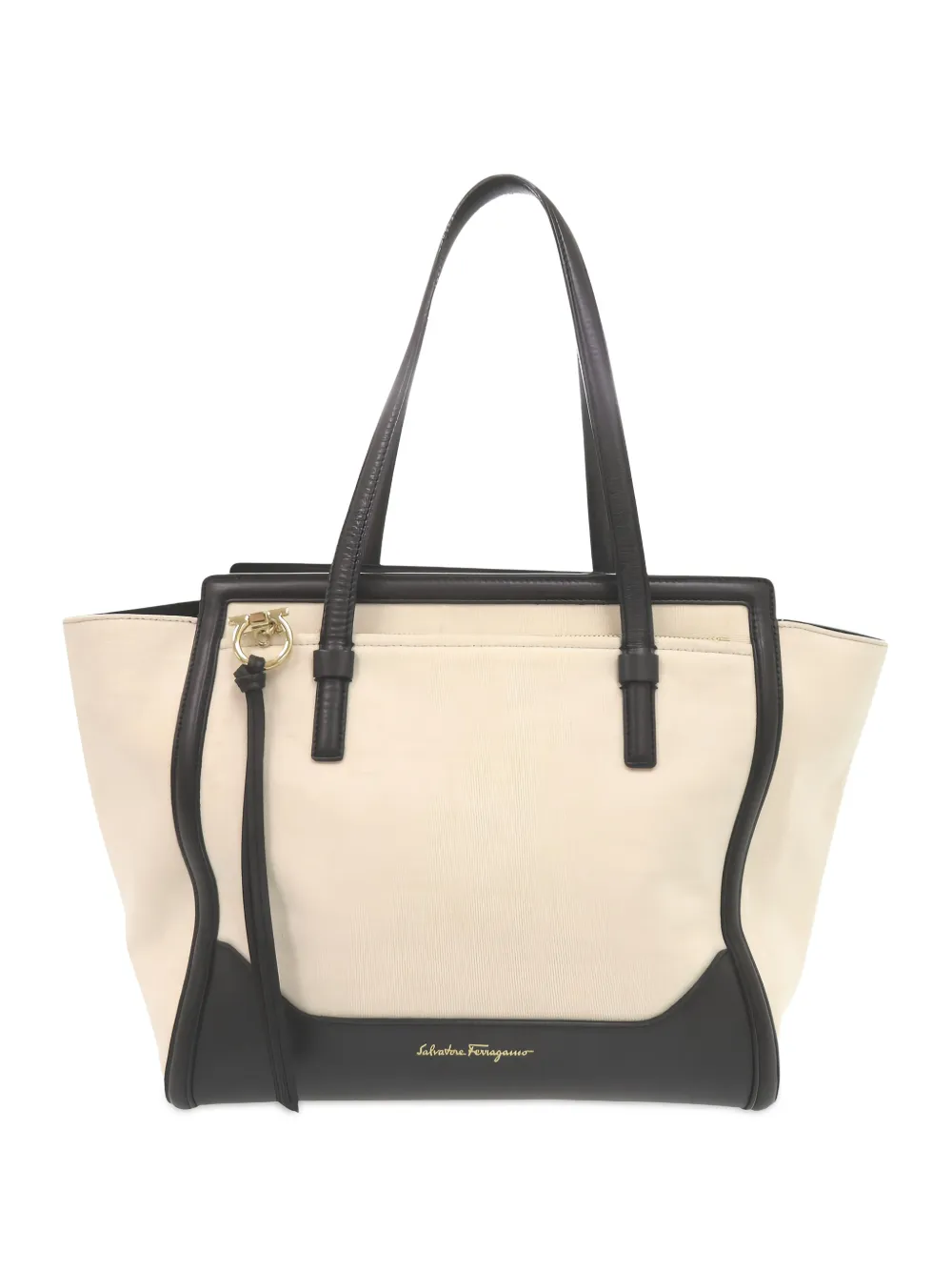Ferragamo Pre-Owned 2000-2026 Canvas Amy tote bag - Tons neutres