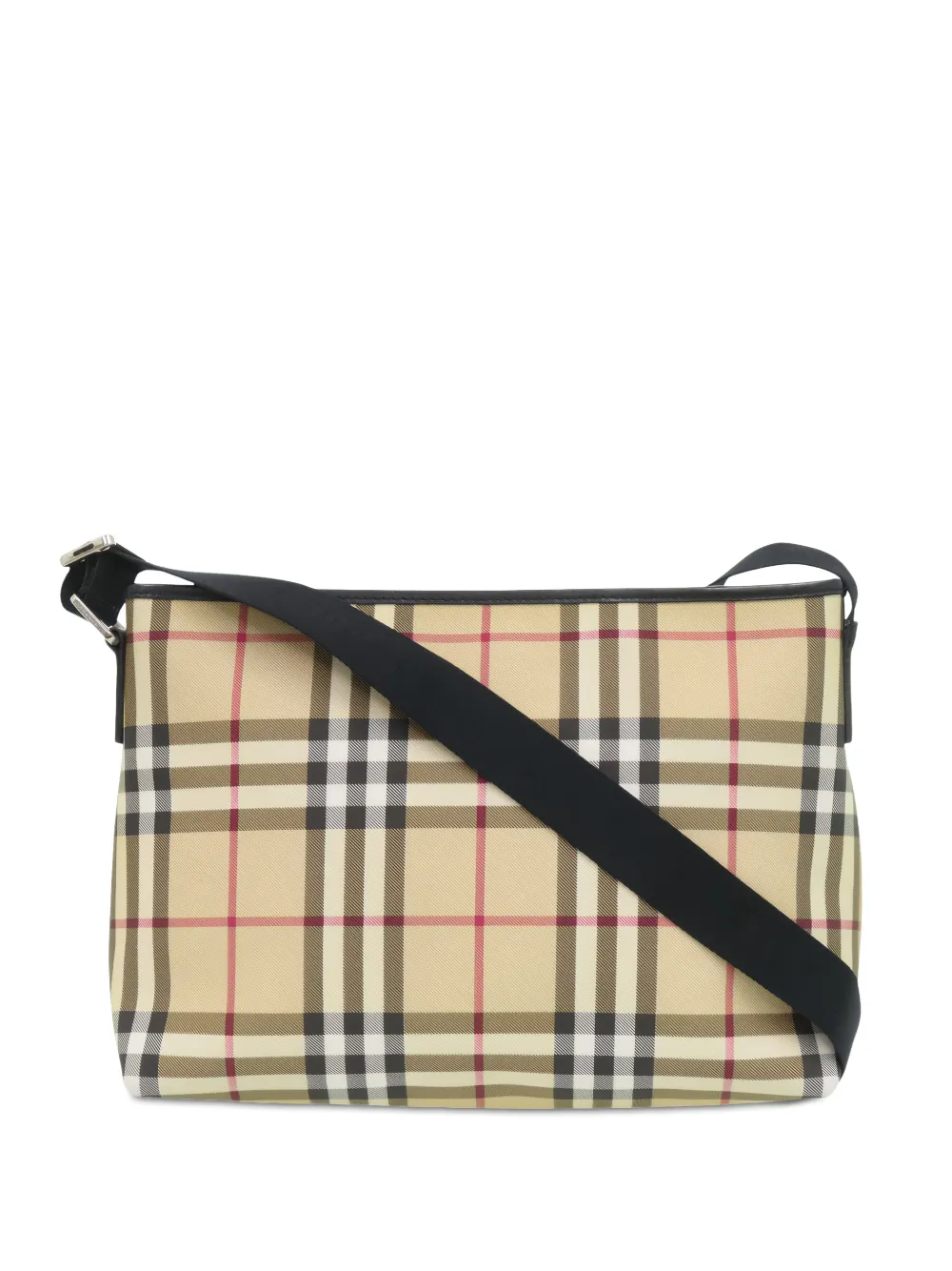 Burberry Pre-Owned 2000-2017 House Check Coated Canvas crossbody bag - Nude