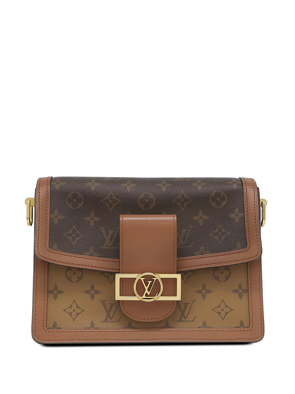 Louis Vuitton Pre-Owned 2020 Monogram Reverse Dauphine MM satchel - Brown