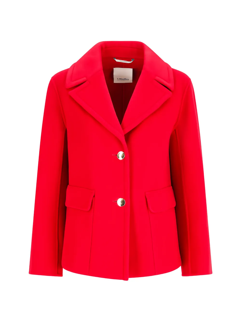 'S Max Mara button-up virgin wool breasted coat