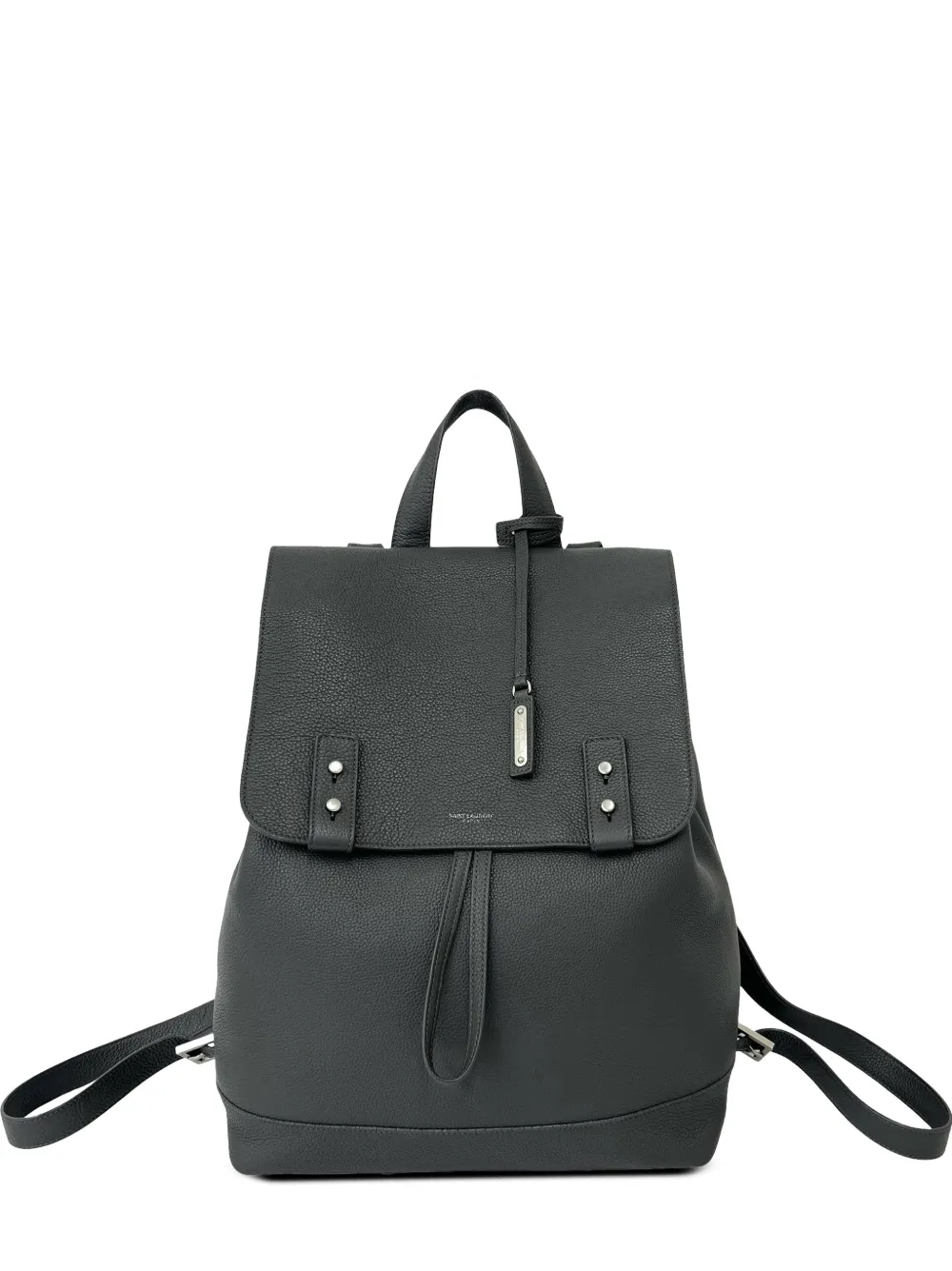 Saint Laurent Pre-Owned sac à dos Sac de Jour en cuir de veau grainé (2010-2026) - Gris Saint Laurent Pre-Owned sac à dos Sac de Jour en cuir de veau grainé (2010-2026) - Gris