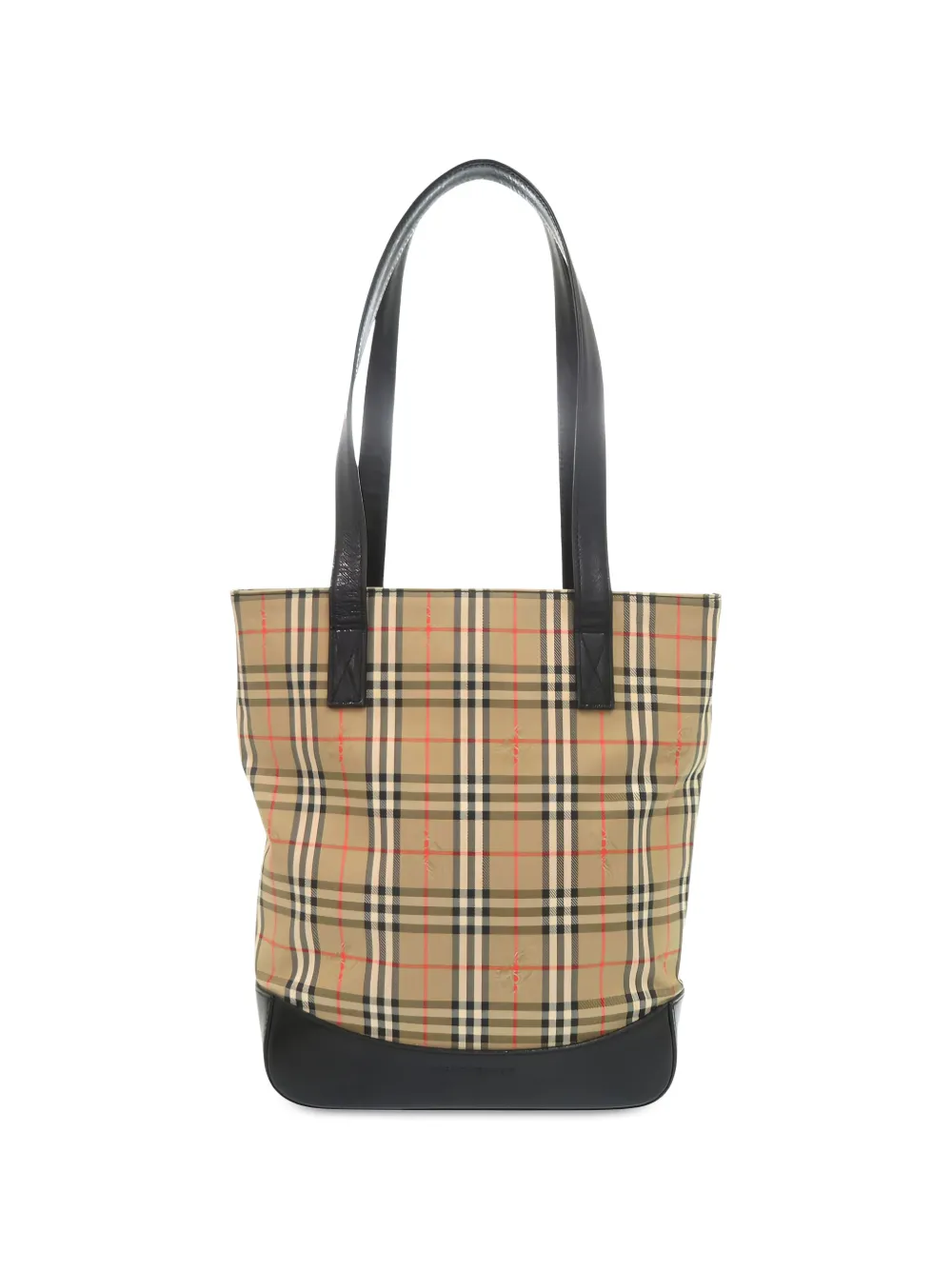 Burberry Pre-Owned 2000-2017 Haymarket Check Canvas tote bag - Nude