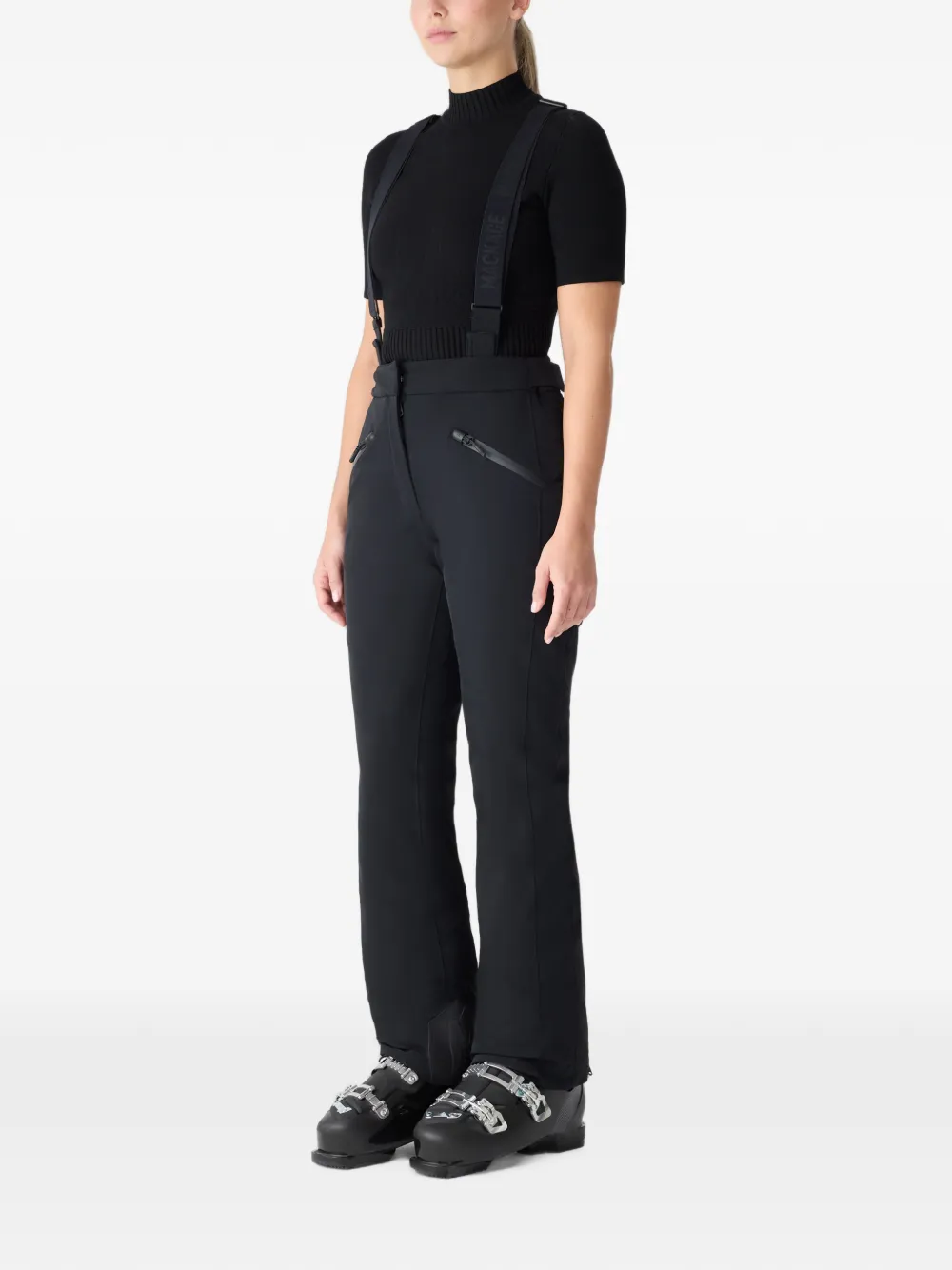 Mackage Nyomi-R skibroek met logoband Zwart