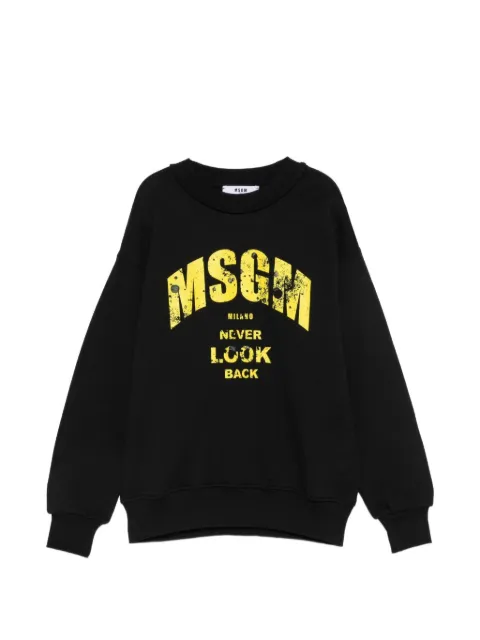 MSGM Kids logo印花卫衣