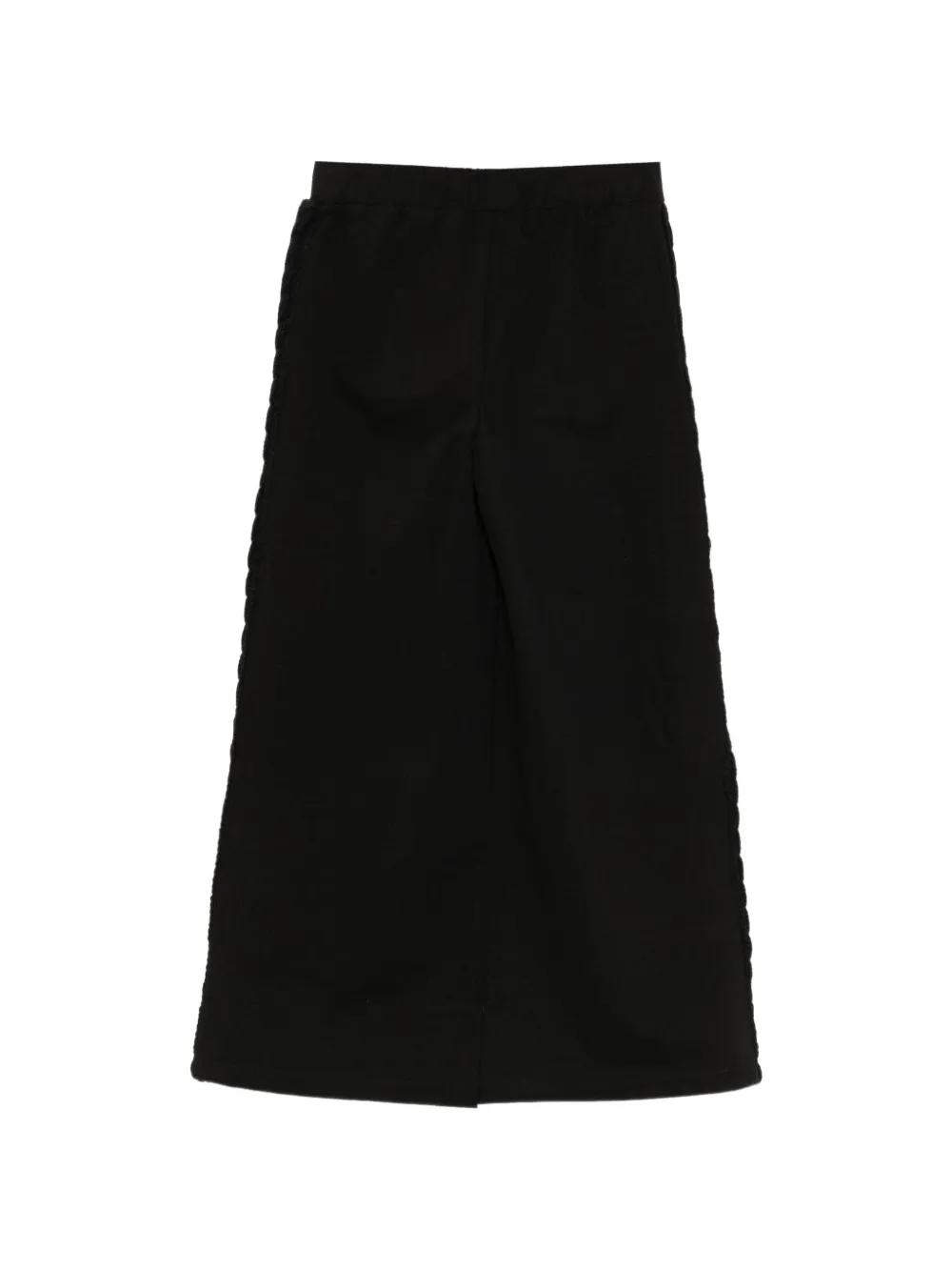 TWINSET Kids Kabelgebreide broek met zijstreep Zwart