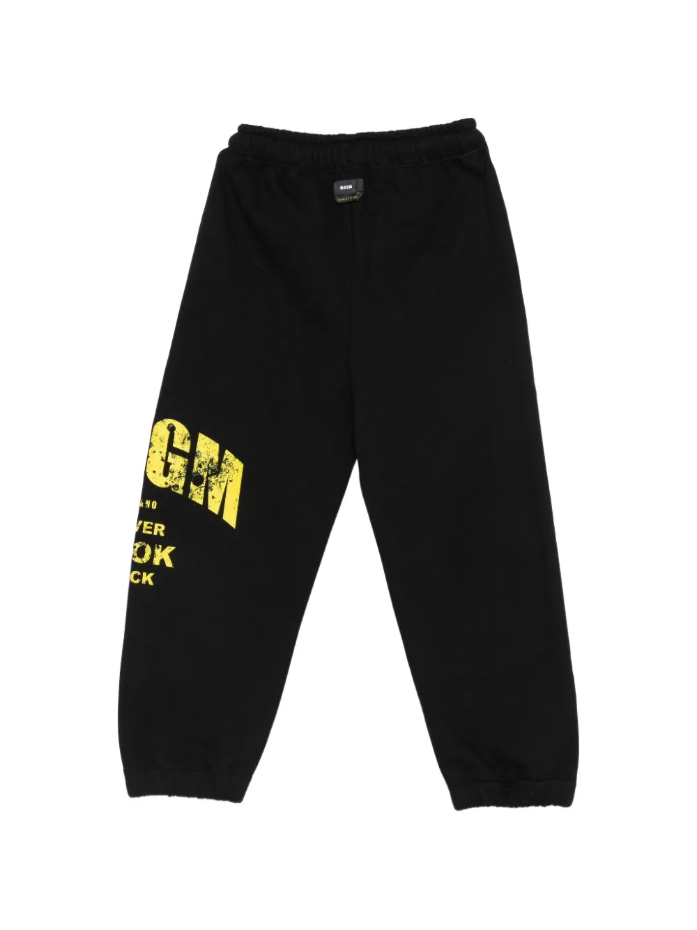 MSGM Kids Trainingsbroek met logoprint Zwart