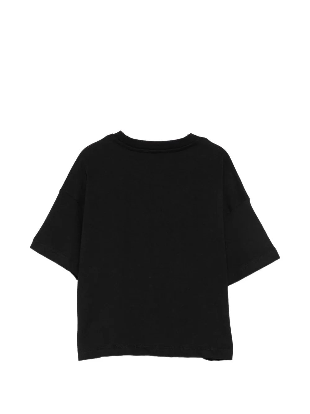 MSGM Kids Katoenen T-shirt met logoprint Zwart