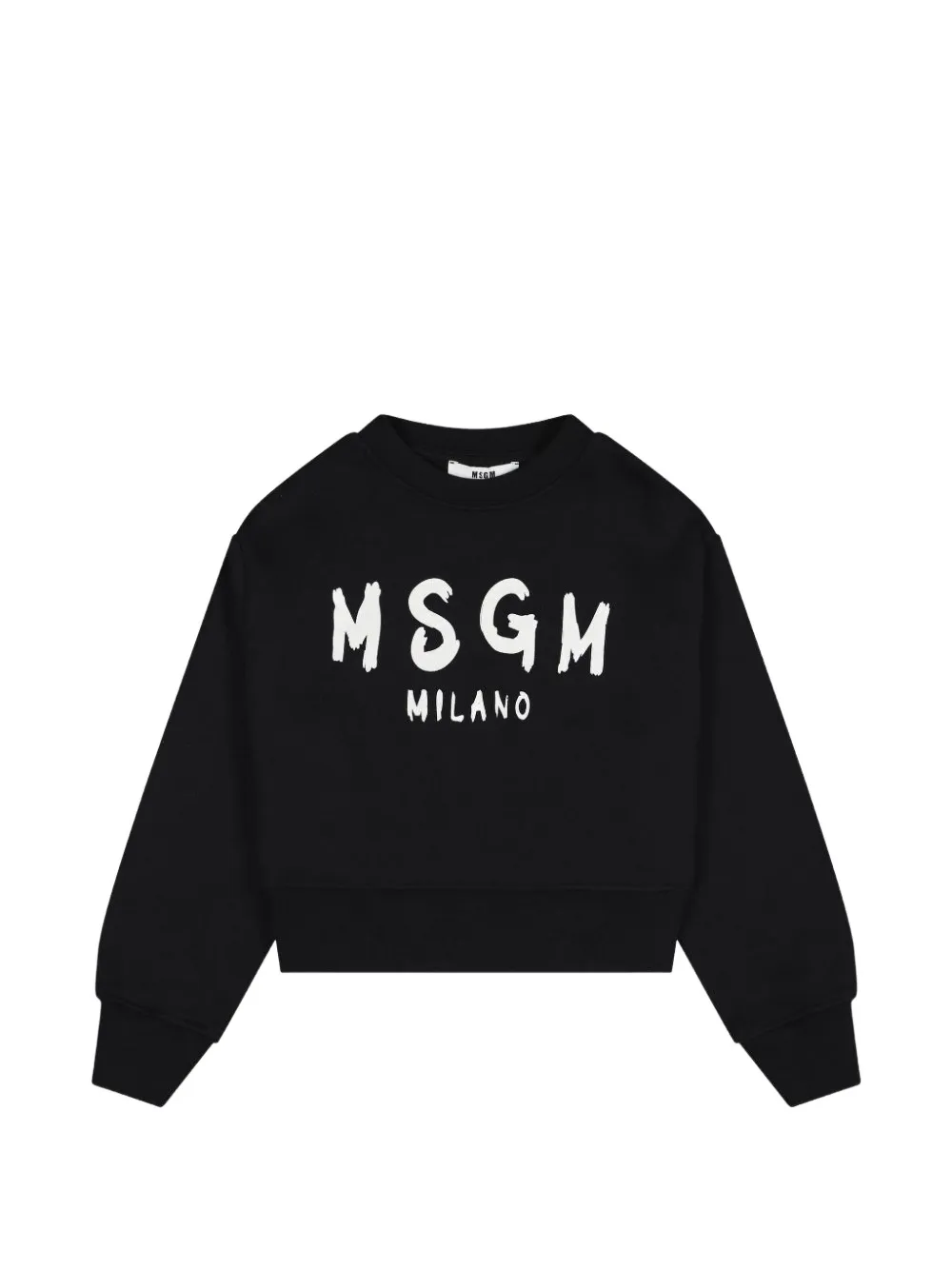 MSGM Kids Sweater met logoprint Zwart