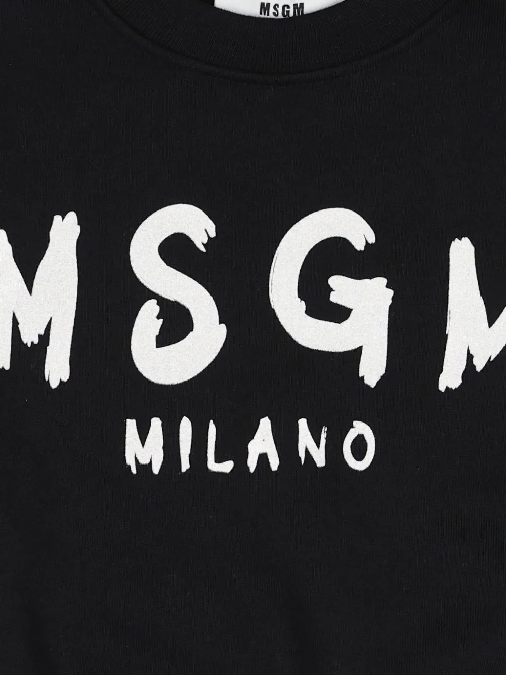 MSGM Kids Sweater met logoprint Zwart