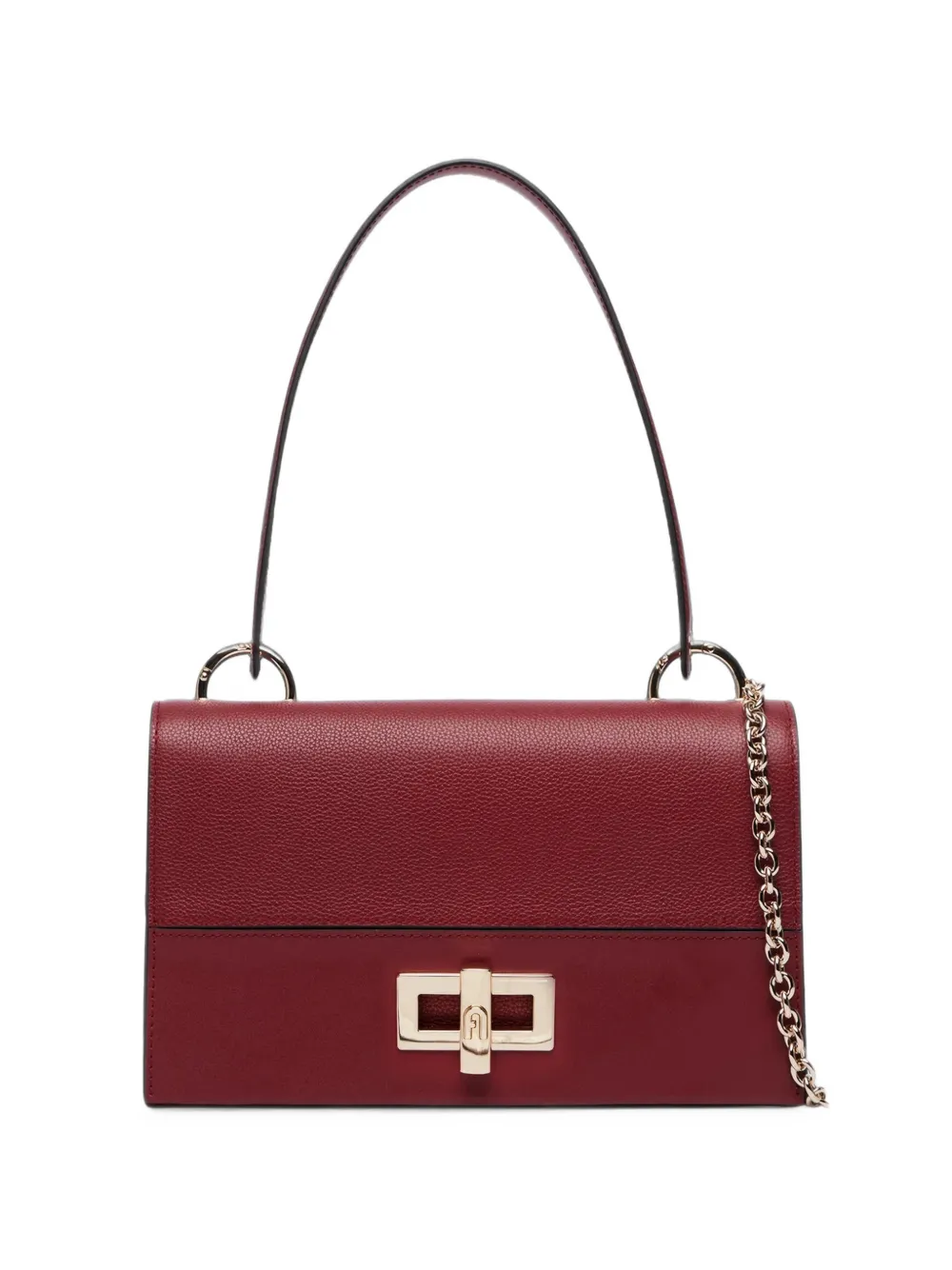 Furla grainy-leather shoulder bag - Rosso
