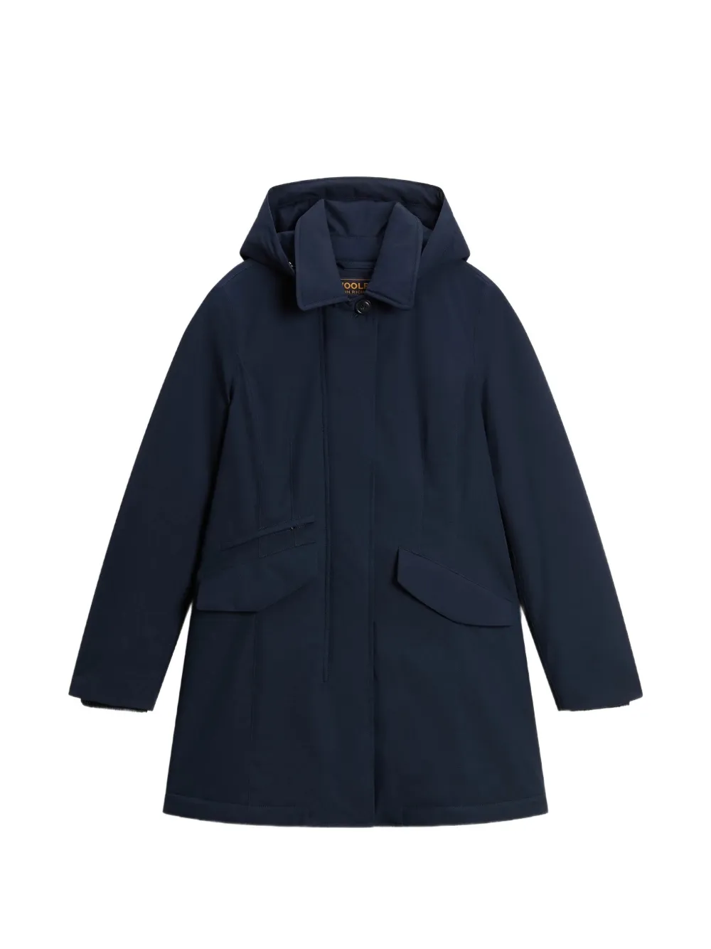 Woolrich hooded flap-pocket jacket - Bleu