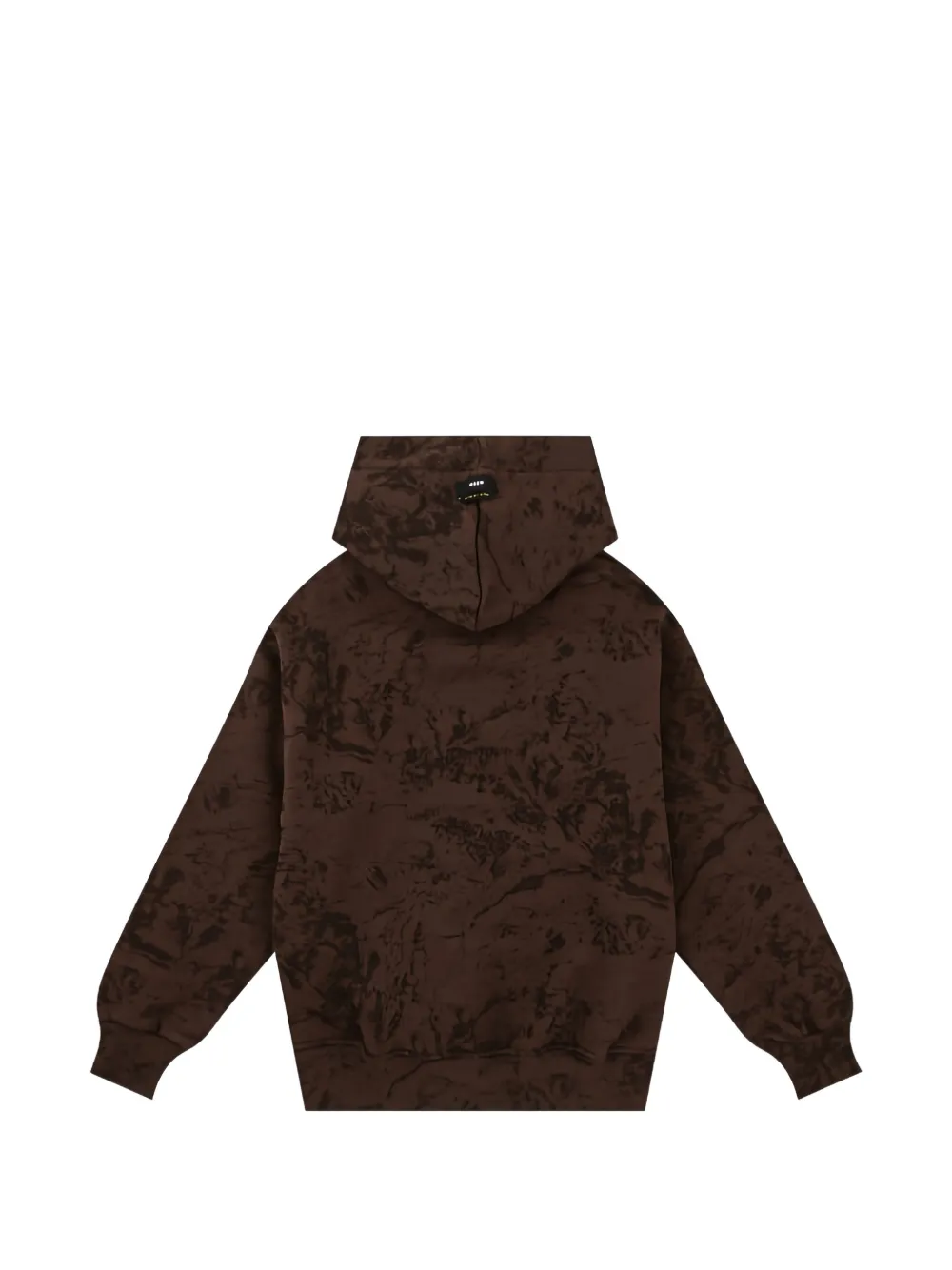 MSGM Kids Hoodie met marmer-effect en logoprint Bruin