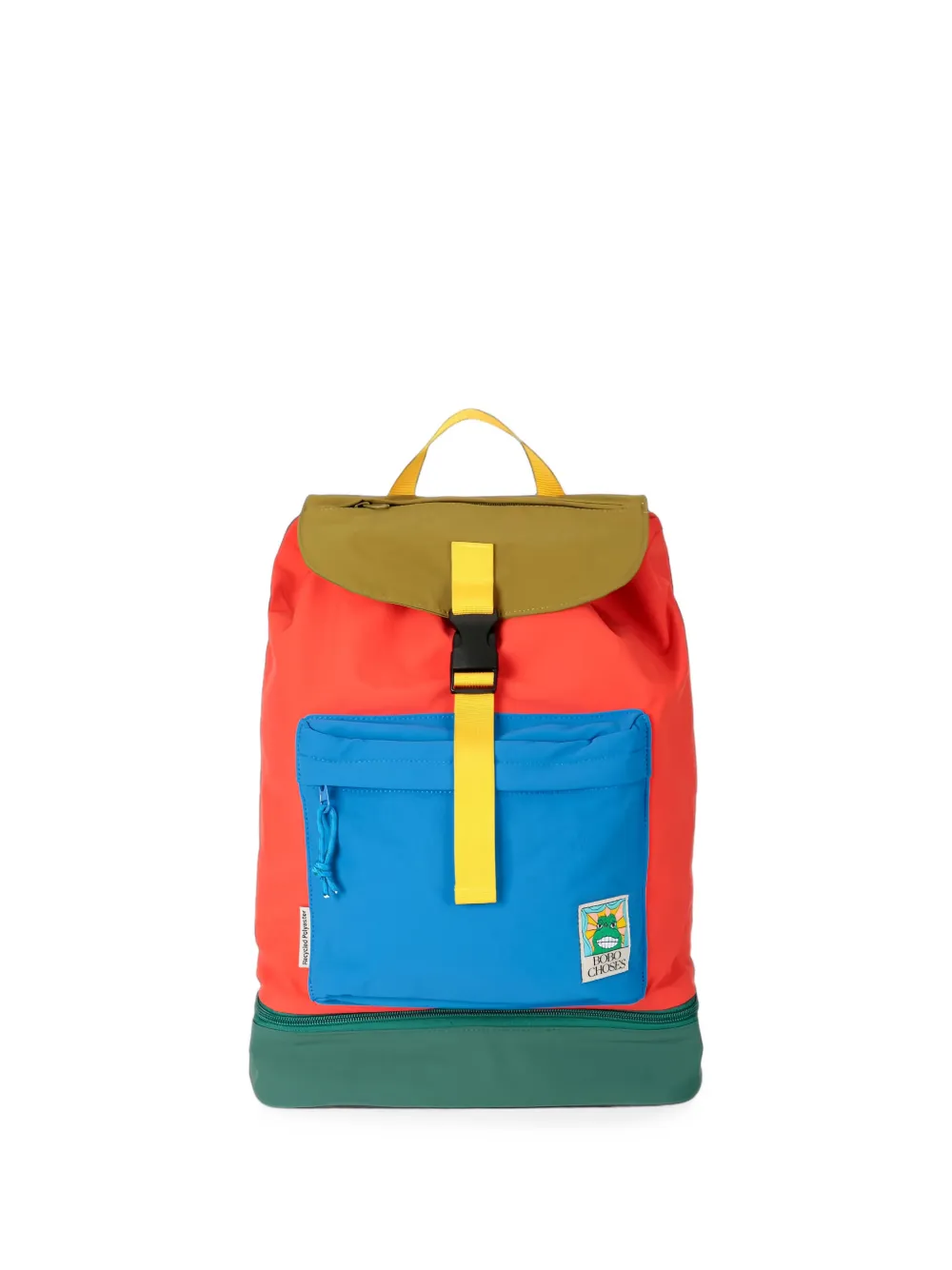 Bobo Choses Beast Tag buckle-fastening backpack - Rosso