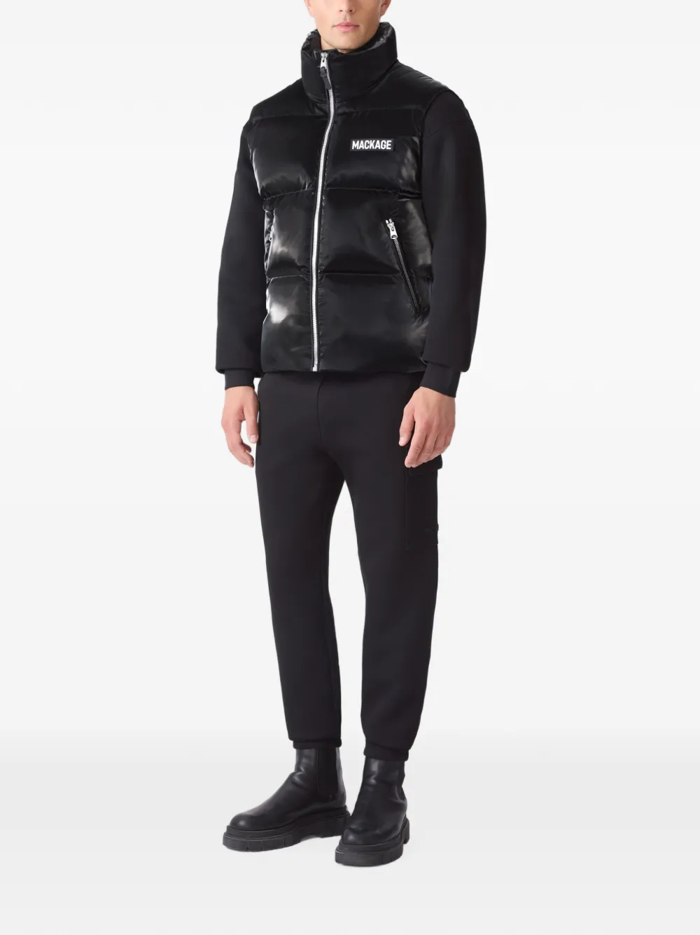 Mackage Kane-Glo gewatteerde bodywarmer met rits Zwart