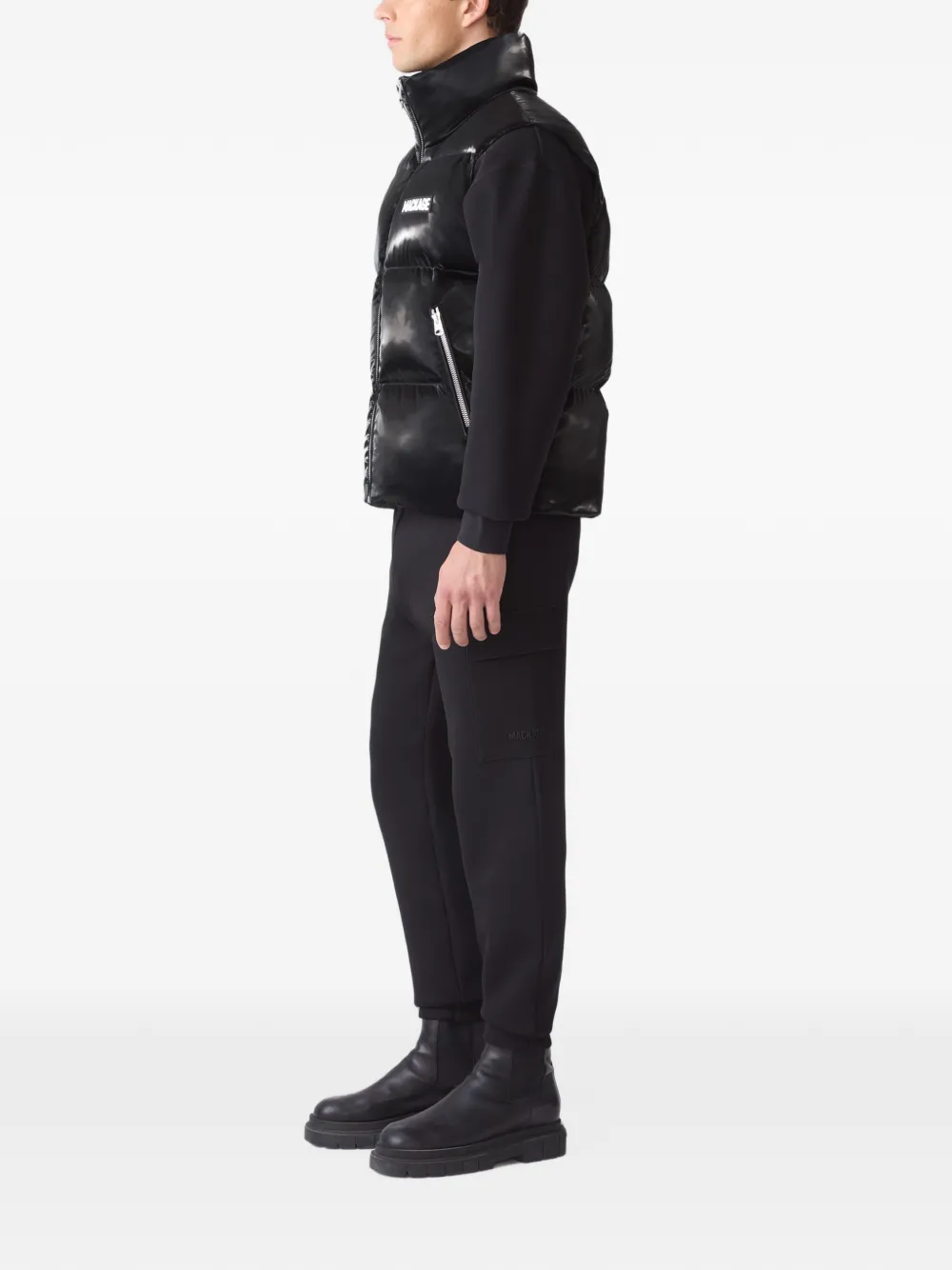 Mackage Kane-Glo gewatteerde bodywarmer met rits Zwart