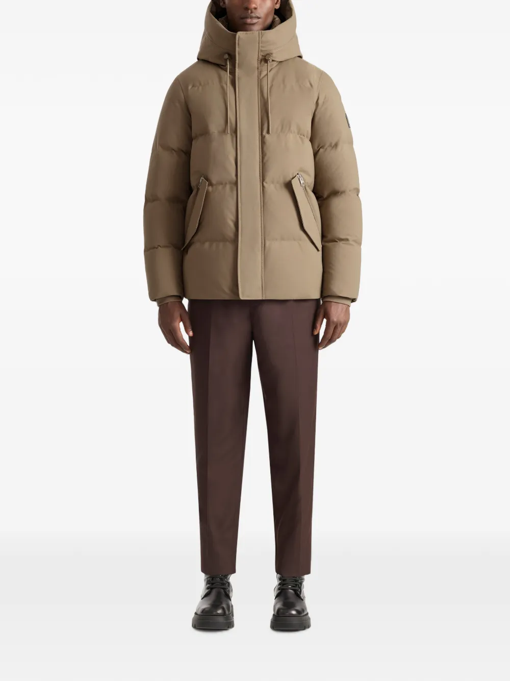 Mackage Graydon 2-in-1 gewatteerd jack met capuchon Beige