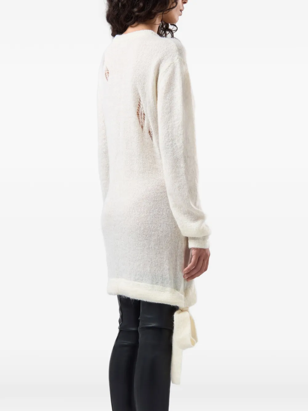 GCDS Webnet gebreide mini-jurk Beige