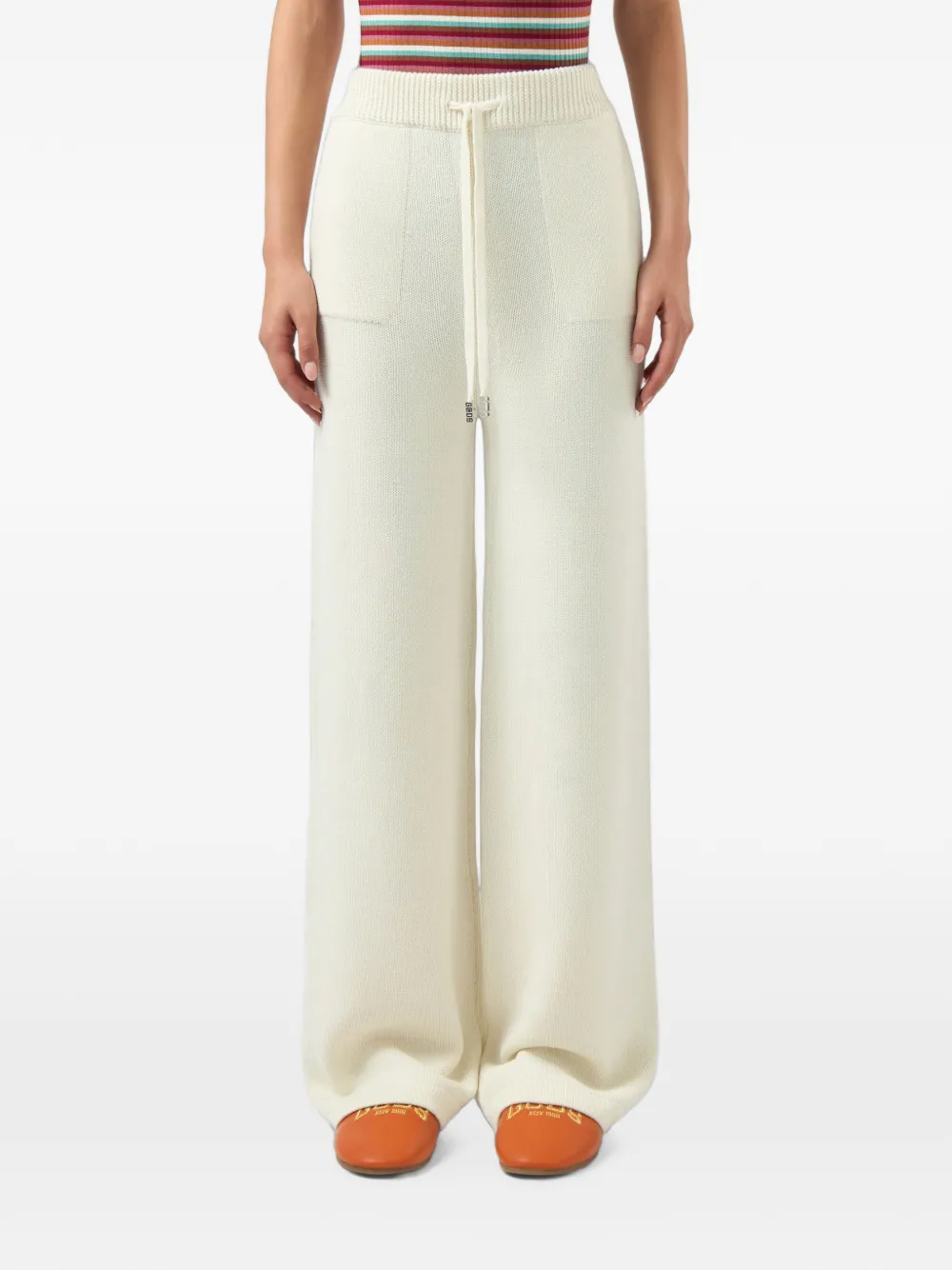 GCDS Broek met trekkoord Beige