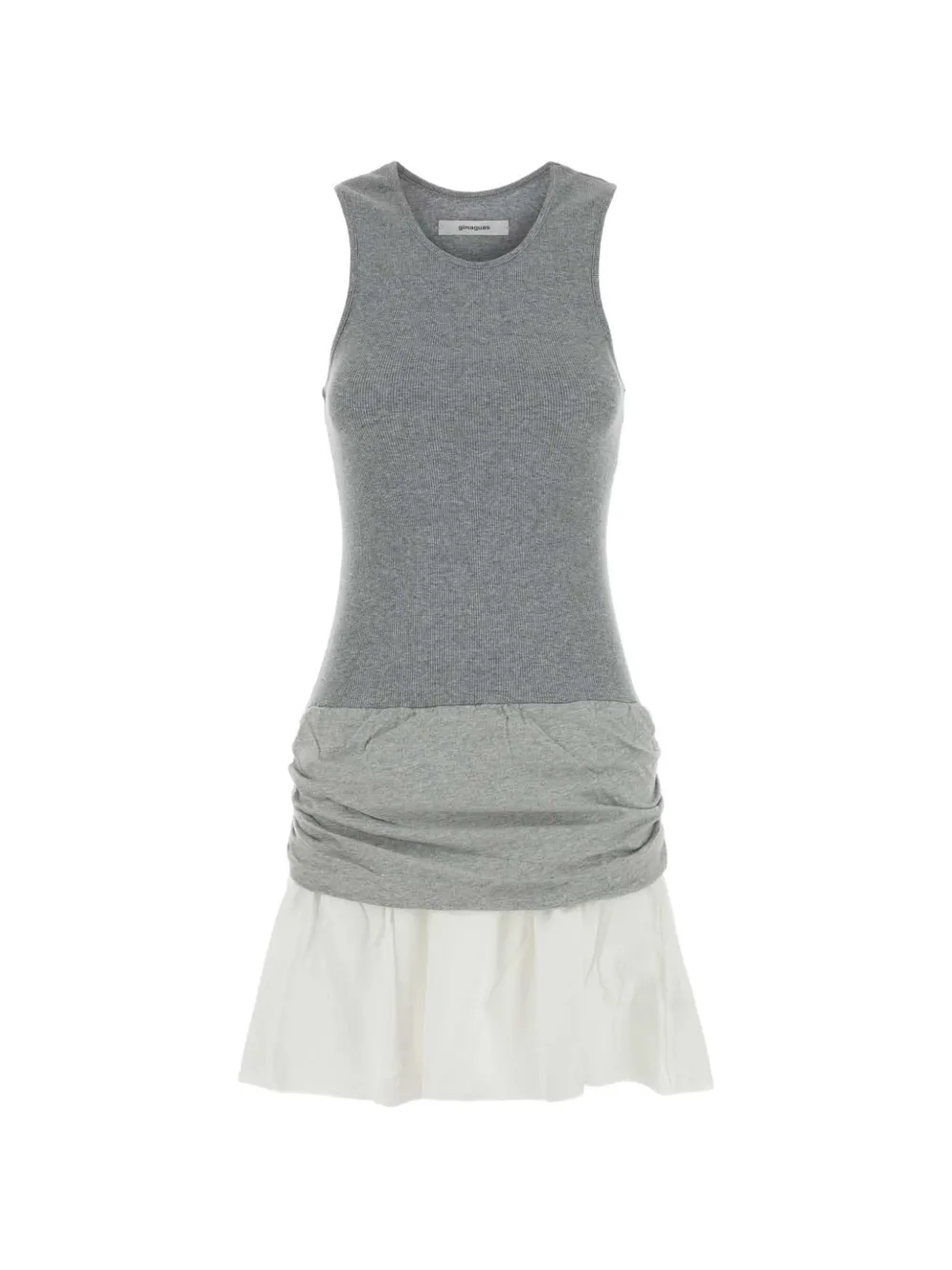 Gimaguas Chico ruched layered mini dress - Grigio