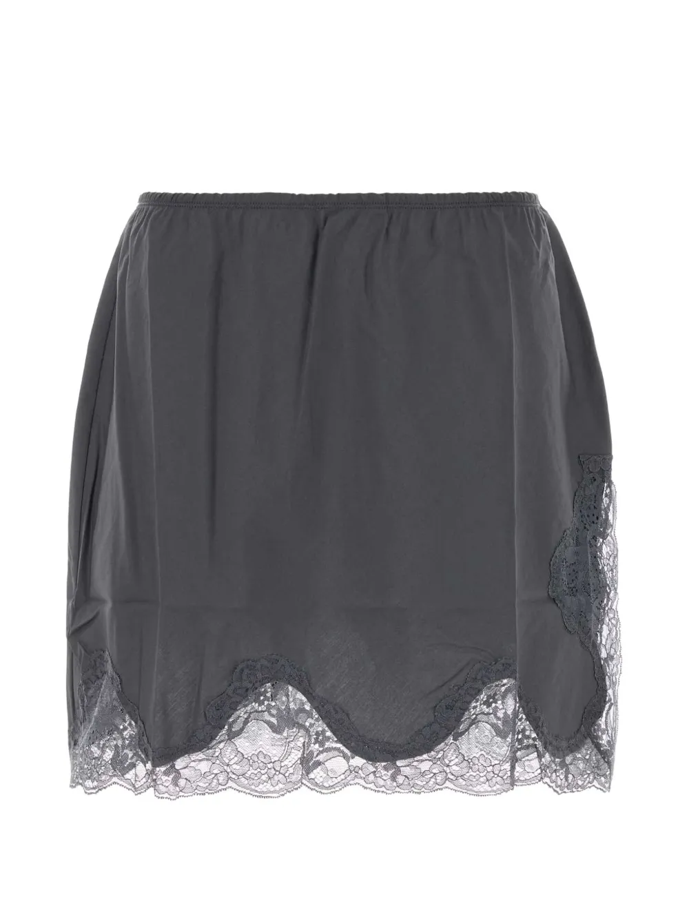 Gimaguas Katalin lace-trim mini skirt - Grigio