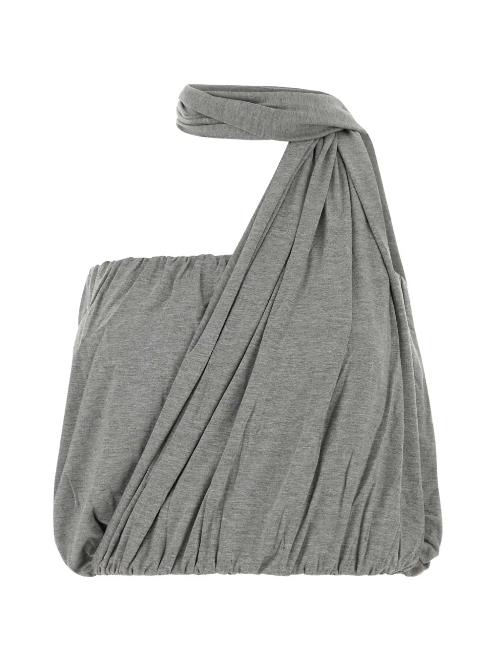 Gimaguas one-shoulder scarf top - Grigio