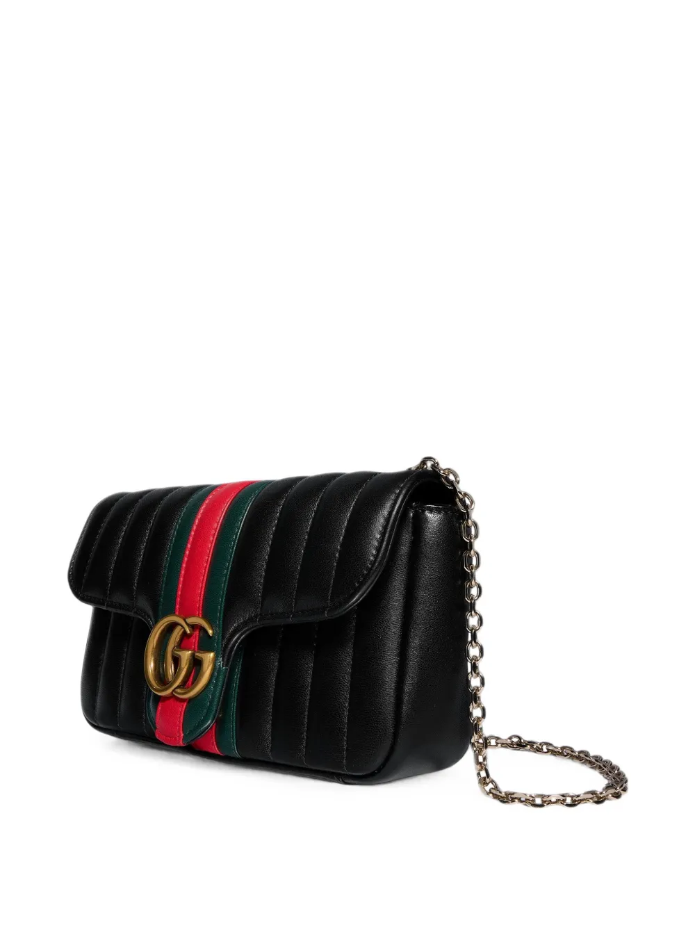 Gucci Jetset GG Marmont gewatteerde leren clutch Zwart