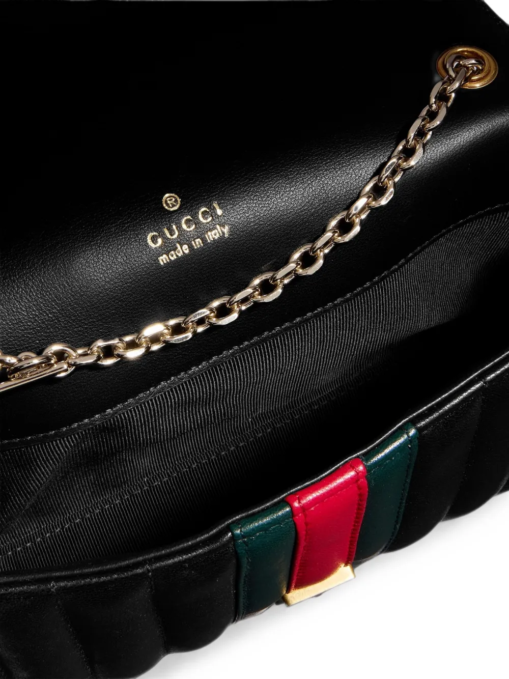 Gucci Jetset GG Marmont gewatteerde leren clutch Zwart