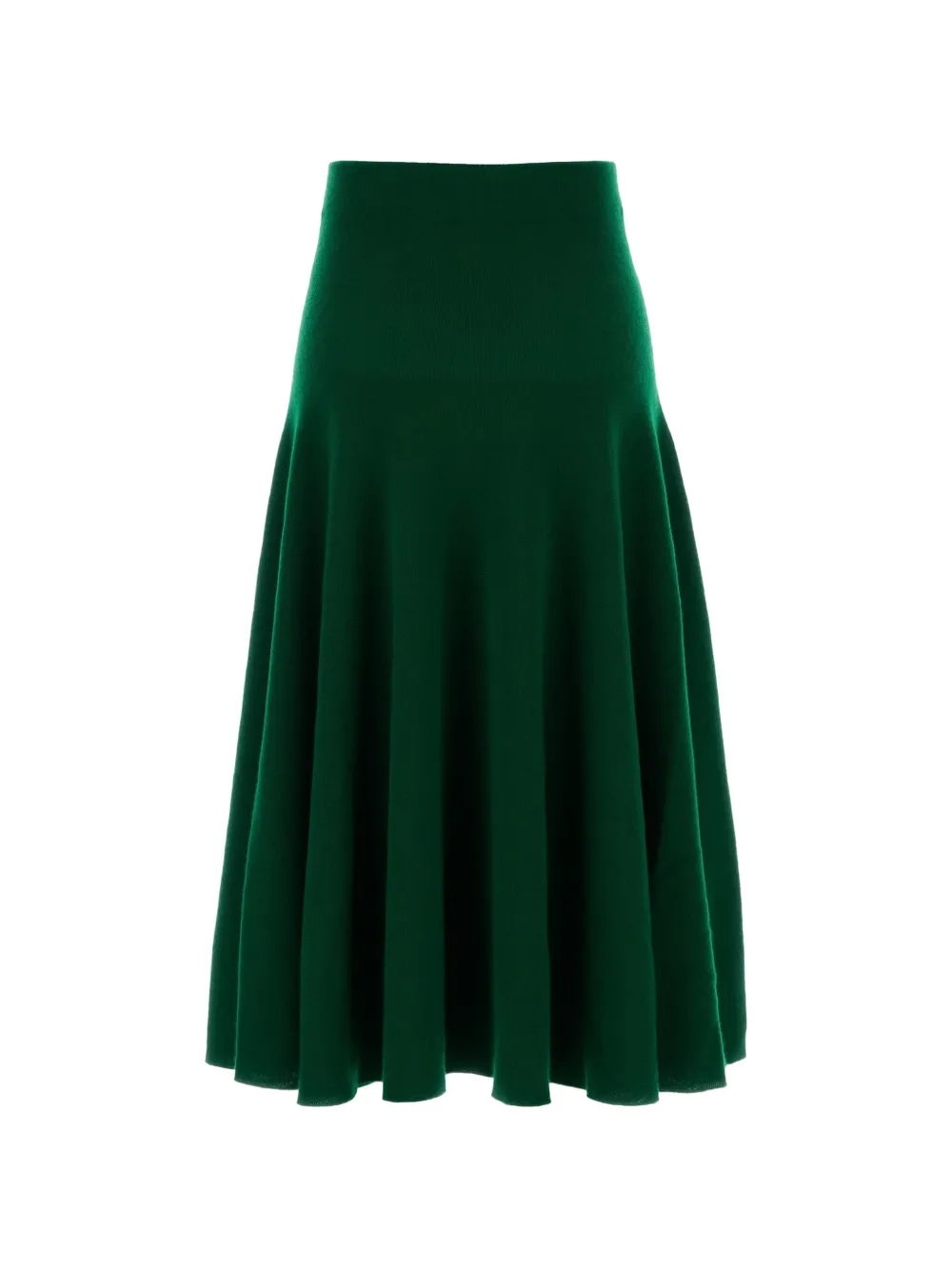TOM FORD flared cashmere midi skirt - Verde
