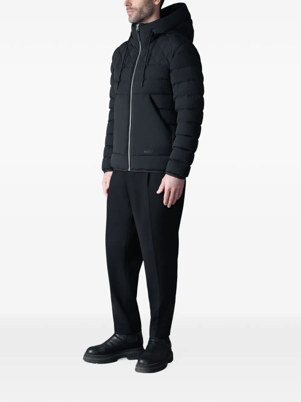 Mackage Bergen gewatteerd jack met capuchon Zwart