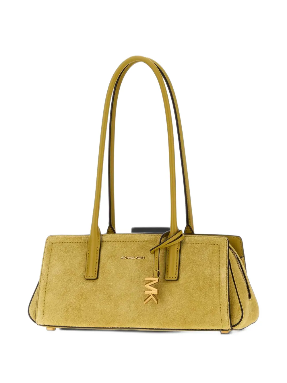 Michael Kors Laila kleine suède schoudertas Geel