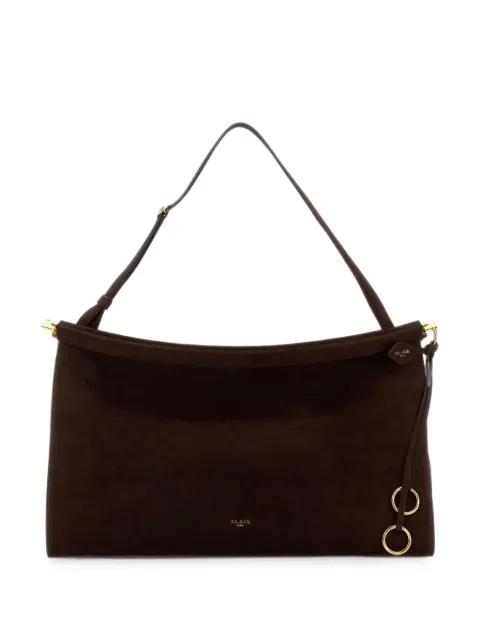 Alaïa large Le Click East West suede tote bag