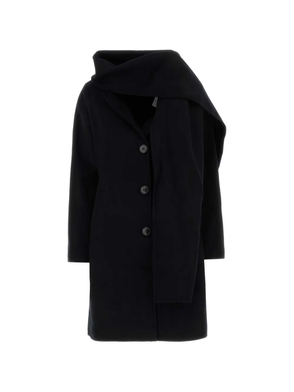 Michael Michael Kors scarf-detail button-up coat