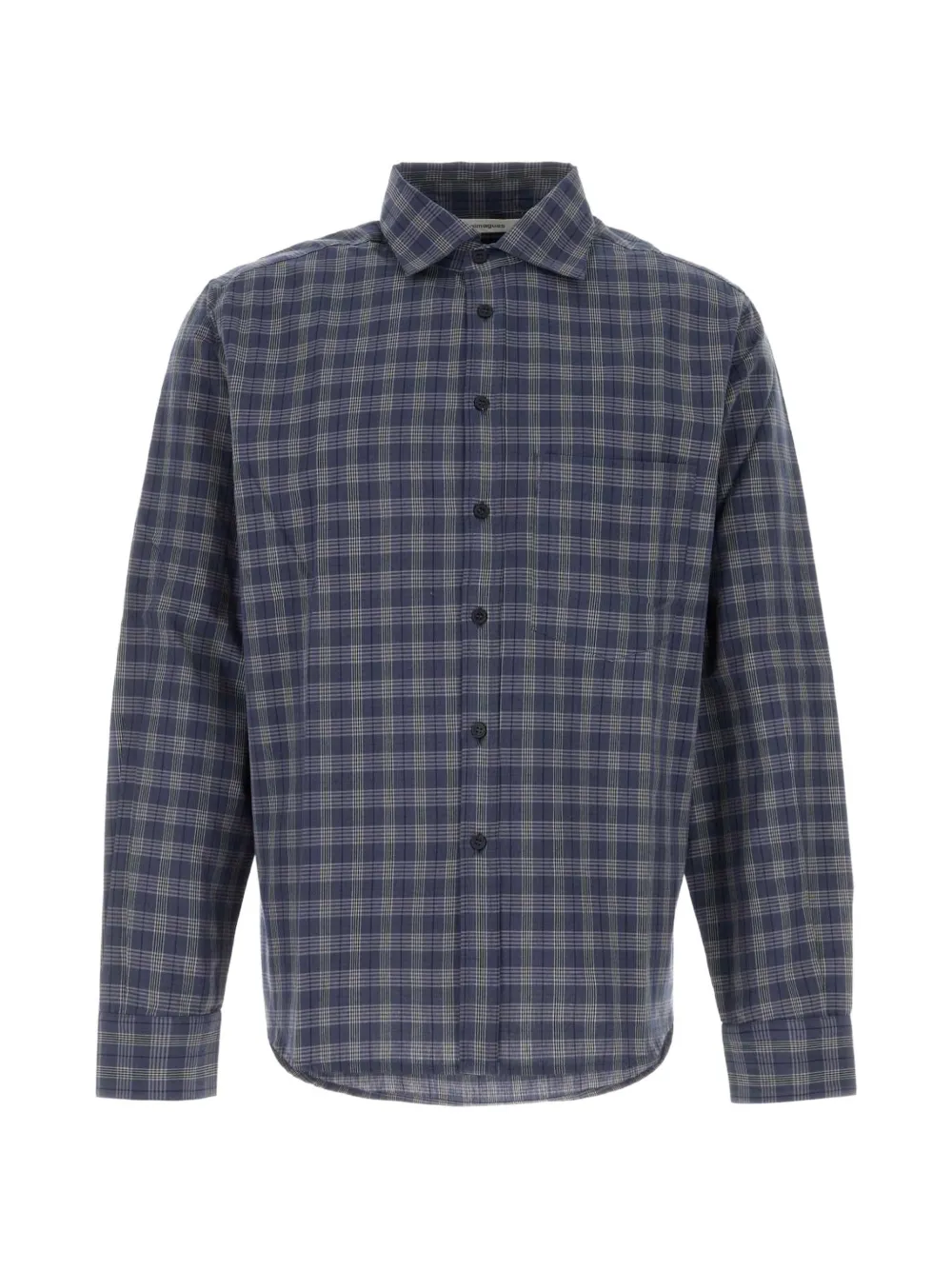 Gimaguas chemise Ruben en coton à carreaux - Bleu