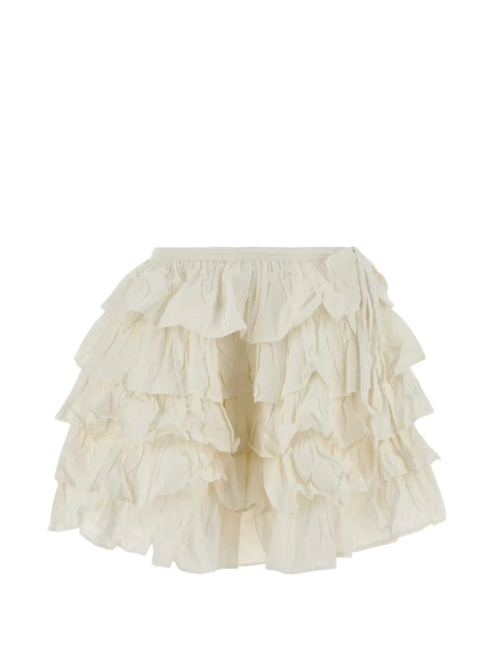 Gimaguas Ulla ruffled mini skirt - Tons neutres Gimaguas Ulla ruffled mini skirt - Tons neutres