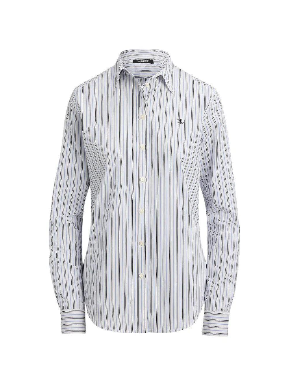 Lauren Ralph Lauren Broadcloth striped cotton shirt - Blanc