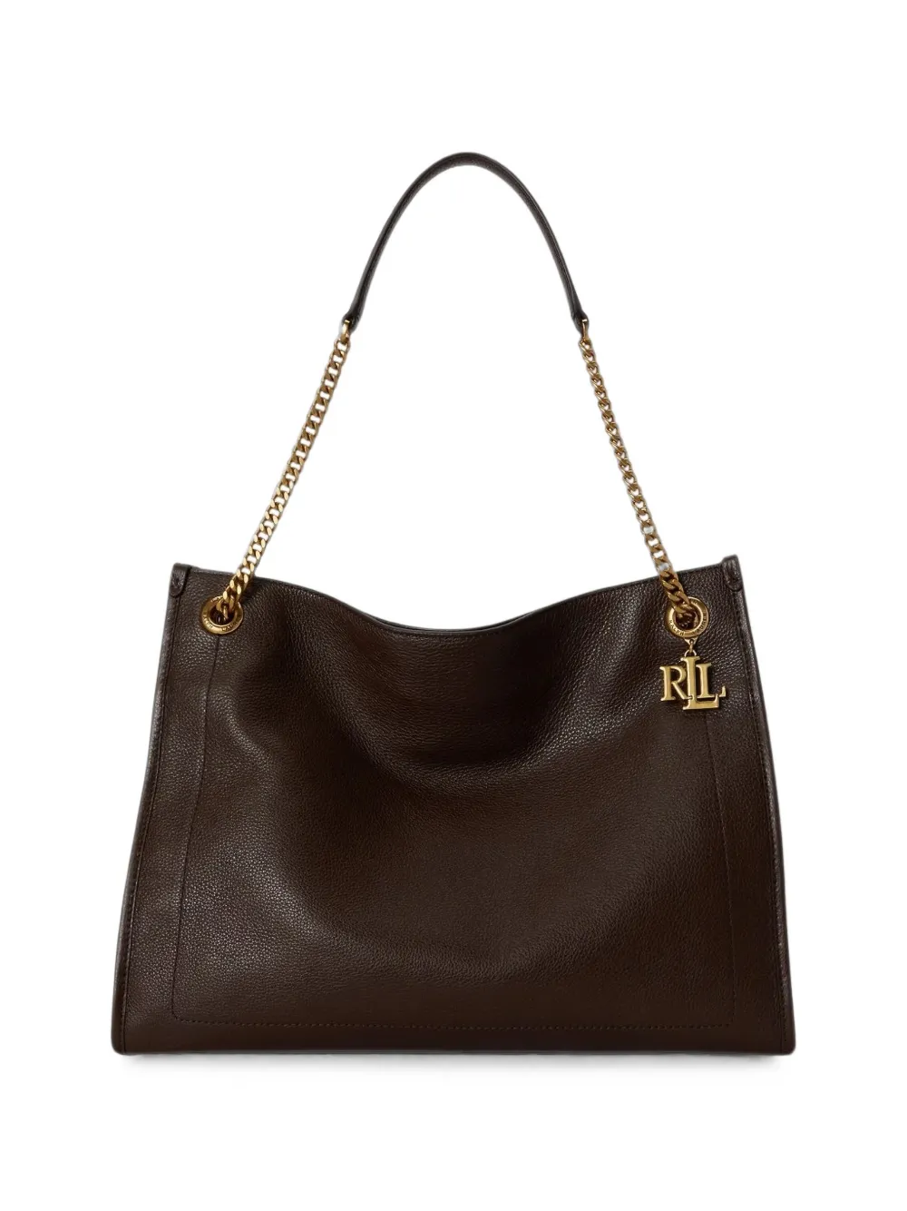 Lauren Ralph Lauren sac à main Bradley en cuir - Marron