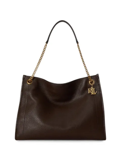 Lauren Ralph Lauren large Bradley leather tote bag