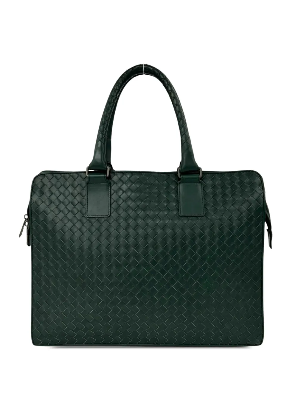 Bottega Veneta Pre-Owned sacoche en cuir nappa Intrecciato (2010-2026) - Vert Bottega Veneta Pre-Owned sacoche en cuir nappa Intrecciato (2010-2026) - Vert