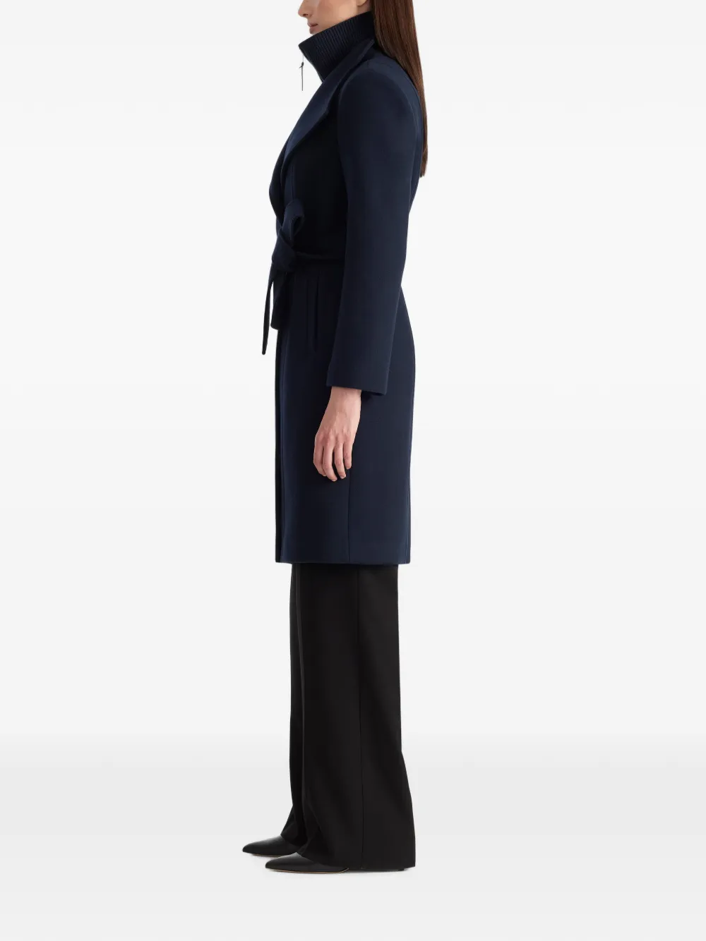 Mackage Norita-ZZ wollen jas met ceintuur Blauw