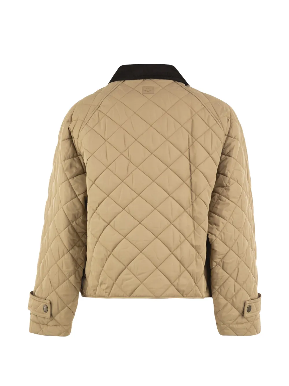 Weekend Max Mara Gewatteerd jack met ribfluwelen kraag Beige